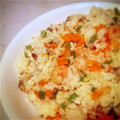 Kariヨメ's cooksnap of when they made 残りご飯で☆めちゃうまシーフードピラフ.