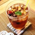 chiicafé's cooksnap of when they made 簡単オシャレにフルーツアイスティーソーダ.