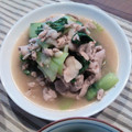 ∞くぅ∞'s cooksnap of when they made 青梗菜と豚こまのにんにく炒め.