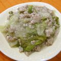 くらら♪☆'s cooksnap of when they made ヘルシー♪レタスと鶏挽肉炒め.