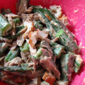 ココキキララ's cooksnap of when they made 簡単♪チクワとオクラの粒マスタード和え.