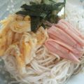 rihoco's cooksnap of when they made ぶっかけそうめん冷やし中華風～.