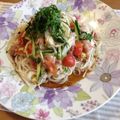 しほko's cooksnap of when they made さっぱり♬しらすトマトぶっかけそうめん.