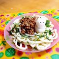 komutatata's cooksnap of when they made 梅と納豆と大根おろしの冷やしうどん.