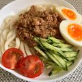 chocoraママ's cooksnap of when they made ジャージャー麺風～肉味噌うどん～.