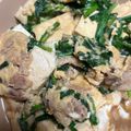クック18QXEQ☆'s cooksnap of when they made ニラ玉豆腐☆豚バラ入り.