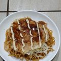 ケンチャナヨ～'s cooksnap of when they made 焼きそばリメイク！広島風お好み焼き！.
