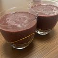 えみらくる's cooksnap of when they made 簡単 小松菜とブルーベリーでスムージー.
