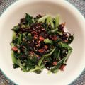プルンバゴ's cooksnap of when they made 【梅の実ひじき】で和えるだけ！ほうれん草.