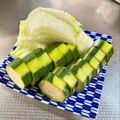 azbjbn's cooksnap of when they made ズッキーニのぬか漬け.