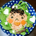 farben's cooksnap of when they made 1歳誕生日おめでとう☆似顔絵プレート♪.