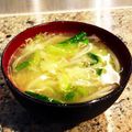 ぶ〜こ♡'s cooksnap of when they made 最後のひと工夫で！コク旨★お味噌汁.