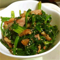 マリヒデ's cooksnap of when they made ほうれん草とベーコンの炒めもの.