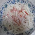 ぴーｃｈ's cooksnap of when they made 歯ごたえを楽しむ☆カニ風味大根サラダ.