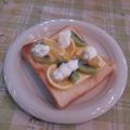 オレンジリング's cooksnap of when they made キウイとレモンのチーズトースト〜♪.