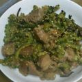 サーイ's cooksnap of when they made 砂肝とゴーヤの塩昆布炒め.