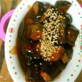 ま・まぁこ's cooksnap of when they made 揚焼きナスとメカジキの甘酢煮.