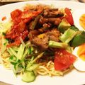 kao1o8's cooksnap of when they made 混ぜるだけ♥豚キムチ乗っけ♥本格ビビン麺.