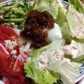 あすぱらとにく's cooksnap of when they made 夏バテにも！ピリ辛サラダうどん.