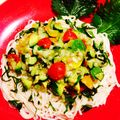 なつき☆ミ's cooksnap of when they made アボカドと夏野菜のイタリアンそうめん.