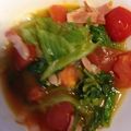 ひろちゃんぐ's cooksnap of when they made ベーコン＆レタス＆トマトのにんにく炒め.