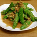 choc0's cooksnap of when they made やみつき絹さやの胡麻和え☆.