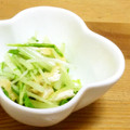 chou*'s cooksnap of when they made 水菜と油揚げのおひたし.