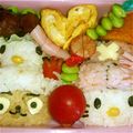 すずはな♪'s cooksnap of when they made チョッパー＆キティ☆キャラ弁・遠足.