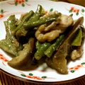 cadi子's cooksnap of when they made 照り照り☆いんげんとなす豚肉の甘味噌炒め.