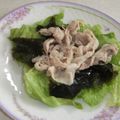 きらり流れ星's cooksnap of when they made 豚とわかめで味噌フレンチな出逢い☆.