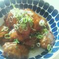 70cafe's cooksnap of when they made 甘辛あんの肉だんご。.
