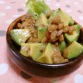 赤い電話's cooksnap of when they made 納豆アボカド粒マスタード和え.