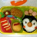 しましま0228's cooksnap of when they made 幼稚園 お弁当 キャラ弁♡ぺんぎん２.