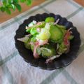 まろんかふぇ's cooksnap of when they made キュウリと茗荷の胡麻和え.