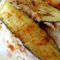 sakurako★i's cooksnap of when they made なすのハムチーズサンドフライ.