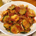 memecyann's cooksnap of when they made イカとトマトとズッキーニの甘辛炒め♬.