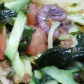 てつにゃー's cooksnap of when they made タコと梅の冷製パスタ.