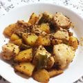 pullat's cooksnap of when they made 鶏じゃがピーマン♡粒マスタード炒め.