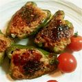 えぴたま's cooksnap of when they made ピーマンの肉詰め照り焼き風.