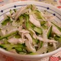 rie-tin's cooksnap of when they made 蒸し鶏とキュウリのピリ辛和え.