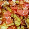 ノブカホ's cooksnap of when they made ジャガイモとナスのトマト炒め煮.