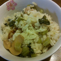 ゆりねんねん's cooksnap of when they made わさび＆小松菜＆しめじ☆簡単炊き込みご飯.