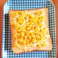 さくそら612's cooksnap of when they made ラク朝ご飯♡マヨコーンのトースト♡.