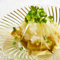 keiO3's cooksnap of when they made 貝割れとしめじのみぞれ和えにササミも+.