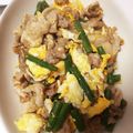 chihiro_03's cooksnap of when they made 豚肉とインゲンと卵の炒め物.