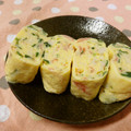 赤い電話's cooksnap of when they made ■■■■カニカマとにらの卵焼き■■■■.