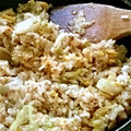 kaeかえちゃん's cooksnap of when they made 豚ひき肉とレタスと長ねぎ入り炒めご飯.