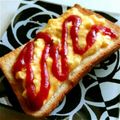 crystaI's cooksnap of when they made ☆パパの手作り・簡単エッグトースト.