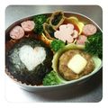 ｡Mi。's cooksnap of when they made お弁当おかず❀マヨ照りチーズハンバーグ.