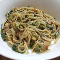 ノイズちゃん's cooksnap of when they made 焼さけあらほぐしで♡鮭と水菜の和風パスタ.